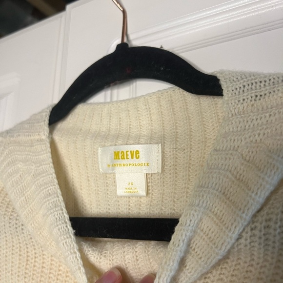 Anthropologie Maeve 100% Wool Mock Neck Muscle Sweater - Picture 8 of 12